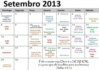 Informativo Setembro 2013