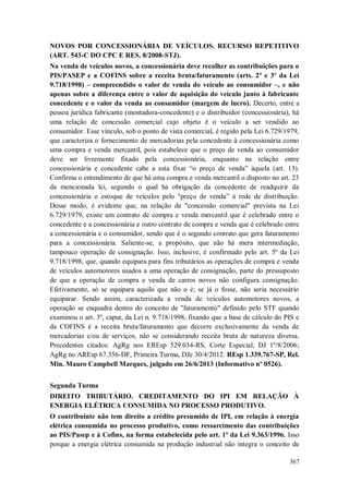 Versão atualizada e retificada do Informativo STJ