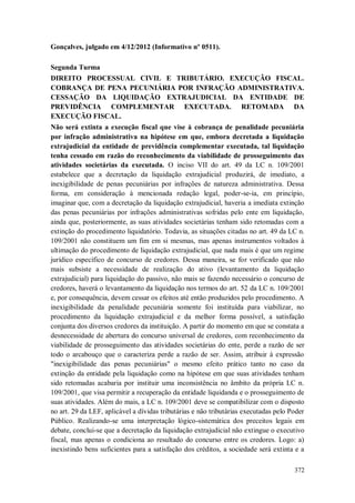 Versão atualizada e retificada do Informativo STJ