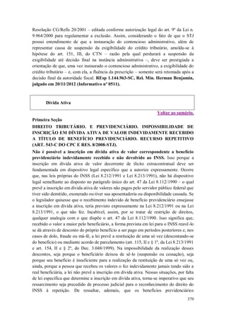 Versão atualizada e retificada do Informativo STJ