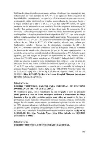 Versão atualizada e retificada do Informativo STJ