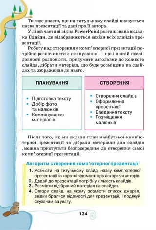 Інформатика 4 клас. Ломаковська Г.В.