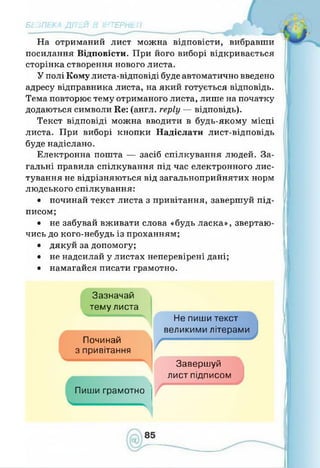 Інформатика 4 клас. Ломаковська Г.В.