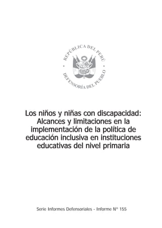 Alcances y limitaciones en la implementación de la política de educación inclusiva
159
Marco programático nacional en mate...