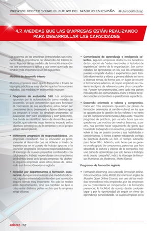 Informe Adecco sobre el futuro del trabajo en España