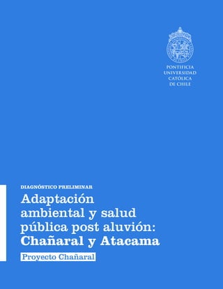 Adaptación
ambiental y salud
pública post aluvión:
Chañaral y Atacama
DIAGNÓSTICO PRELIMINAR
Proyecto Chañaral
 