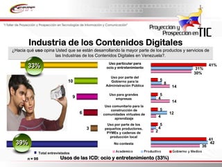 Informe Final Prospectiva Tic Venezuela  2008 2017