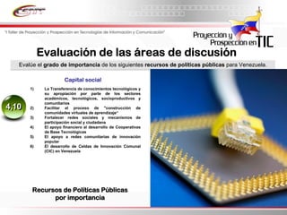 Informe Final Prospectiva Tic Venezuela  2008 2017