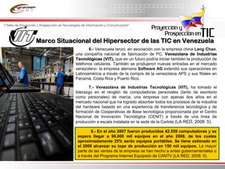 Informe Final Prospectiva Tic Venezuela  2008 2017