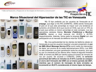 Informe Final Prospectiva Tic Venezuela  2008 2017