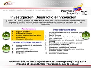 Informe Final Prospectiva Tic Venezuela  2008 2017