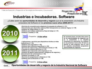 Informe Final Prospectiva Tic Venezuela  2008 2017