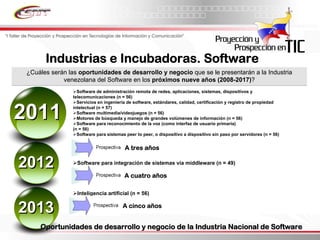 Informe Final Prospectiva Tic Venezuela  2008 2017