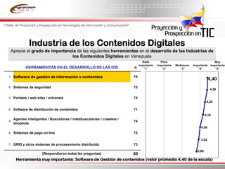 Informe Final Prospectiva Tic Venezuela  2008 2017