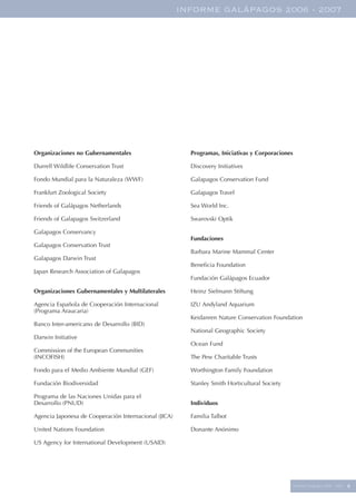 Informe Galapagos 2006 2007
