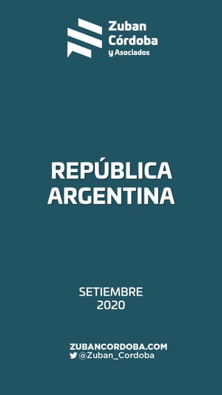 REPÚBLICA
ARGENTINA
SETIEMBRE
2020
 