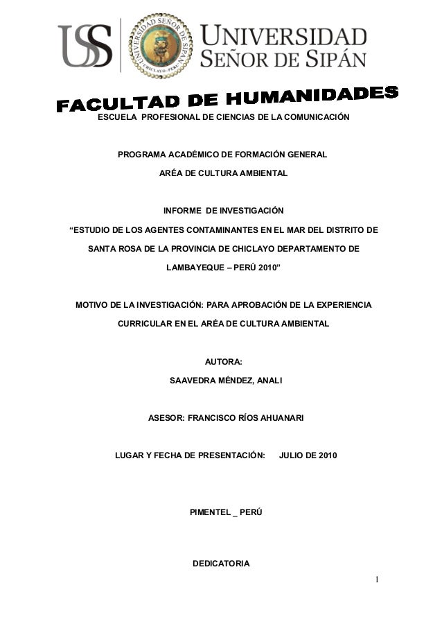 Ejemplo De Carta Formal De La Contaminacion Modelo De Informe