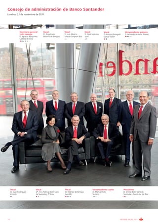 Consejo de administración de Banco Santander
Londres, 21 de noviembre de 2011




               Secretario general       ...
