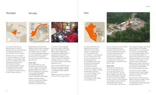 74 75
Noruega
UPSTREAM
Repsol poseía al cierre de 2014
derechos mineros sobre 20 bloques
de exploración, con una superficie
neta total de 3.834 km2
, siendo
en 7 de ellos la compañía operadora.
En 2014 se registraron 15.926 km2
de sísmica 3D y se compraron
2.921 km2
de sísmica 3D y 1.066 km
de sísmica 2D.
Hitos 2014
• En la ronda APA 2013, cuyo
resultado se comunicó en enero
de 2014, el gobierno de Noruega
adjudicó a Repsol tres nuevas
licencias exploratorias (una de ellas
como compañía operadora):
PL-658B (Mar de Barents),
PL-750 y PL-763 (Mar de Noruega).
• Atlantic Petroleum Norge
anunció en agosto que aceptaba
la propuesta de Repsol para
participar en la licencia PL-528.
El consorcio estaría integrado
por Centrica (40% y operador),
Statoil (35%), Rocksource (10%),
Atlantic (9%) y Repsol (6%).
El acuerdo está pendiente de la
aprobación por parte de las
autoridades noruegas. En esta
licencia, situada en el área Aasta
Hansteen, se inició en octubre
de 2014 la perforación del sondeo
exploratorio Ivory.
• En el primer trimestre de 2014
finalizó con resultado negativo
el sondeo Tastaveden, ubicado
en el bloque PL-628 y operado
por Statoil.
• Repsol renunció a tres licencias
en 2014: PL-512, PL-529 y PL-531.
Perú
En 2014 se continuó suministrando
con normalidad gas natural
a la planta de licuación de Peru
LNG, procedente del yacimiento
Camisea, donde Repsol tiene
una participación del 10%.
El yacimiento Camisea está
formado por los bloques 56 y 88,
y su producción se destina al
mercado local y al abastecimiento
de Peru LNG.
Hitos 2014
• A finales de marzo de 2014
se inició la producción en el
campo de gas Kinteroni, uno
de los diez proyectos clave del
Plan Estratégico 2012-2016. Este
campo está situado en el bloque
57, en la cuenca Ucayali-Madre
de Dios, una de las zonas gasíferas
más prolíficas de Perú. Kinteroni
fue descubierto por Repsol
en enero de 2008 y supuso uno
de los mayores hallazgos del mundo
ese año. Repsol es el operador
del proyecto, con una participación
del 53,84%. La compañía realizó
en 2012 otro gran hallazgo en esta
zona, denominado Sagari. Las
estimaciones preliminares en todo
el bloque apuntan a unos recursos
de entre 2 y 3 TCF de gas. Con la
puesta en marcha de Kinteroni,
Repsol ya ha iniciado la producción
en siete de los diez proyectos clave
de crecimiento contemplados
en su Plan Estratégico 2012-2016.
• En marzo de 2014 empezó
la producción del campo Mipaya,
situado en el bloque 56, dentro
del área de Camisea.
• En el primer trimestre de 2014,
Repsol acordó con Enagás la venta
de su participación del 10%
en el gaseoducto de Transportadora
de Gas del Perú (TGP).
A 31 de diciembre de 2014,
Repsol tenía en este país
derechos mineros sobre 5
bloques: 3 de exploración,
con una superficie neta
de 11.790 km2
, y 2 de desarrollo,
con un área neta de 202 km2
.
En 2014, la producción neta
de hidrocarburos fue
de 13,7 Mbep (37.661 bepd),
procedente de los bloques
57 (Kinteroni), 56 y 88
(yacimiento Camisea).
La producción neta de crudo
se situó en 4,4 Mbbl –incluidos
condensados y líquidos–
y en 52,6 bscf de gas natural.
Las reservas probadas
netas de crudo y gas
se estimaban en 360,7 Mbep
al cierre del ejercicio.
Nicaragua
A 31 de diciembre de 2014,
Repsol poseía en este país
derechos mineros sobre 2 bloques
de exploración que abarcan
una superficie neta de 1.558 km2
.
A finales de 2013 se completó
la entrada de Repsol en este país
al adquirir una participación del
20% en los bloques Tyra e Isabel,
operados por Noble (80%).
Ese mismo año finalizó
con resultado negativo el pozo
exploratorio Paraíso, ubicado
en el bloque Tyra. Esta zona
se considera de frontera, es decir,
de alto riesgo prospectivo.
 