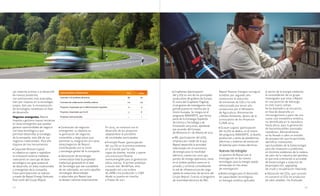 112 113
y/o materias primas; y el desarrollo
de nuevos productos
con prestaciones más avanzadas,
bien por mejoras en la tecnología
propia, bien por la incorporación
de tecnologías novedosas en fase
de desarrollo.
Negocios emergentes. Repsol
impulsa y gestiona nuevas iniciativas
en áreas emergentes que puedan
generar oportunidades de negocio
con base tecnológica y que
permitan desarrollar la estrategia
de la compañía, más allá de sus
negocios tradicionales. Para ello
dispone de tres herramientas:
• Corporate Venture Capital:
su objetivo es captar y capitalizar
la innovación externa mediante
inversiones en start-ups de base
tecnológica con gran potencial
de desarrollo, en áreas tradicionales
o emergentes de la compañía.
Estas participaciones se realizan
a través de Repsol Energy Ventures,
filial 100% del Grupo Repsol.
• Generación de negocios
emergentes: su objetivo es
la generación de negocios
sostenibles a largo plazo que
permitan su integración con otras
áreas/negocios de Repsol,
contribuyendo con la visión
y estrategia global de la compañía.
• Valorización de tecnología:
comercializar toda la propiedad
intelectual generada en el área
de Tecnología que sea susceptible
de ser valorizada, así como aquellas
tecnologías desarrolladas
o adquiridas por Repsol que
se deseen valorizar externamente.
TECNOLOGÍA
En 2014, se continuó con el
desarrollo de los proyectos
adaptándose al portafolio
de sociedades participadas:
• Principle Power (participación
del 24,7%) es la primera empresa
en el mundo que ha sido
capaz de diseñar, instalar y operar
una estructura flotante
semisumergible para la generación
eólica marina. El primer prototipo
a escala real, WindFloat, está
equipado con una turbina
de 2MW y ha producido 12 GWh
desde su puesta en marcha
a finales de 2011.
• Graphenea (participación
del 5,2%) es uno de los principales
productores de grafeno de Europa.
Es socio del Graphene Flagship,
el programa de investigación más
grande puesto en marcha por la
Unión Europea. Se integra en el
programa INNVIERTE, que forma
parte de la Estrategia Española
de Ciencia y Tecnología y de
Innovación 2013-2020, aprobada
por acuerdo del Consejo
de Ministros el 1 de febrero de 2013.
• IBIL (participación del 50%),
empresa por medio de la que
Repsol desarrolla la actividad
relacionada con el suministro
de energía para la movilidad
eléctrica, cuenta con unos 450
puntos de recarga operativos, tanto
en el ámbito público como en el
privado, y continúa consolidando
la red de infraestructura de carga
rápida en estaciones de servicio del
Grupo Repsol. Gracias al programa
de movilidad eléctrica de IBIL,
Repsol Nuevas Energías consiguió
acreditar por segundo año
consecutivo la reducción
de emisiones de CO2 y ha sido
seleccionado por tercer año
consecutivo por el Ministerio
de Agricultura, Alimentación
y Medio Ambiente, dentro de la
convocatoria de los Proyectos
CLIMA 2014.
• Scutum Logistic (participación
del 16,7%) se dedica, en el marco
del programa INNVIERTE, al diseño,
producción y venta de plataformas
eléctricas y sistemas de extracción
de baterías para motos eléctricas.
Nuevas tecnologías
La apuesta de Repsol por la
investigación en las nuevas
tecnologías para la energía queda
enmarcada en tres áreas
de investigación:
• Biotecnología para el desarrollo
de capacidades tecnológicas
en biología sintética aplicadas
al sector de la energía mediante
la consolidación de un grupo
investigador que sitúe a Repsol
en una posición de liderazgo
en este nuevo campo.
Se ha diseñado y se encuentra
en fase de desarrollo un
microorganismo a partir de una
nueva ruta metabólica sintética,
no identificada en la naturaleza
hasta ahora, para la generación
de biocombustibles avanzados
novedosos. Adicionalmente,
se ha llevado a cabo un estudio
de prospección que ha permitido
identificar interesantes
oportunidades de la biotecnología
para dar respuesta a problemas
en distintos eslabones de la cadena
de valor de la industria del petróleo,
lo que está orientando la actividad
de biotecnología a aspectos de
bioprospección, upgrading
de crudo y recuperación mejorada.
• Valoración del CO2, que consiste
en convertir el CO2 en productos
de valor añadido. Ha finalizado
indicadores operativos 2013 2014
Inversión I+D (millones de euros) 89 90
Contratos de colaboración científica externa 122 105
Proyectos impulsados por la Administración española 12 13
Proyectos impulsados por la UE 3 8
Proyectos internacionales 1 1
 