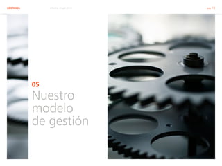 ABENGOA Informe Anual 2014 pág. 13
05
Nuestro
modelo
de gestión
 
