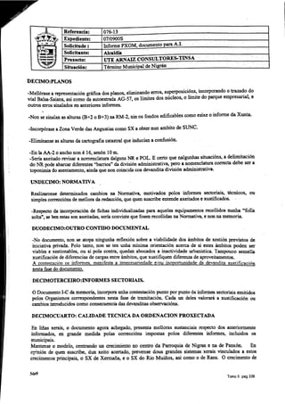 Informe arquitecto municipal PXOM Nigrán