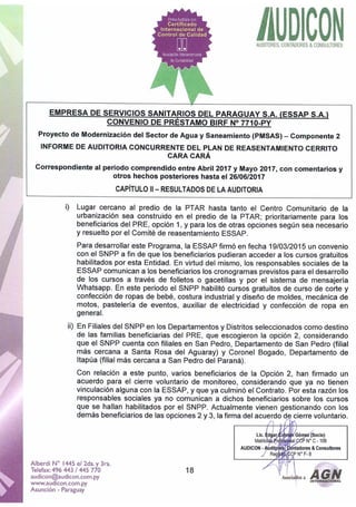 Informe auditoria externa abril mayo 2017