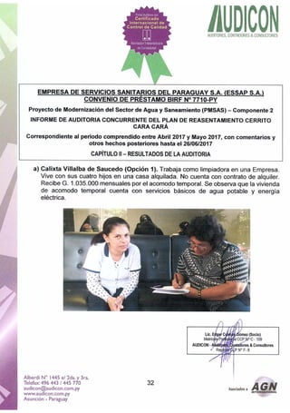 Informe auditoria externa abril mayo 2017