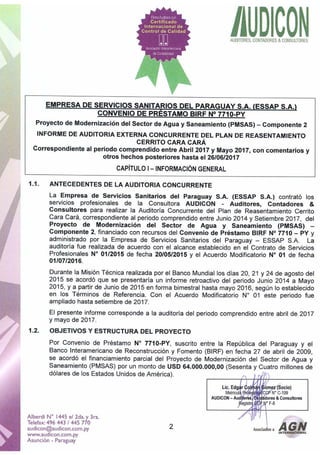 Informe auditoria externa abril mayo 2017