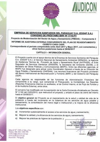 Informe auditoria externa abril mayo 2017