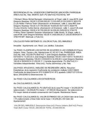 Informe Avaluo