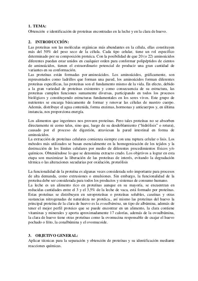 Obtención e identificación de proteínas encontradas en la Obtención e identificación de proteínas encontradas en la