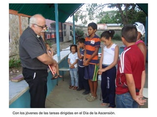 Con los jóvenes de las tareas dirigidas en el Día de la Ascensión.
 