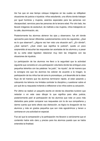 Informe de mi practica docente | DOCX