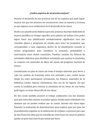 Informe de mi practica docente | DOCX