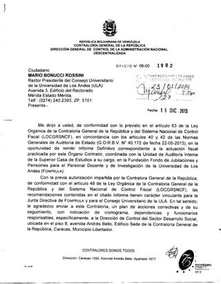 informe de la Contraloría General de la República: ordena supresión de FONPRULA