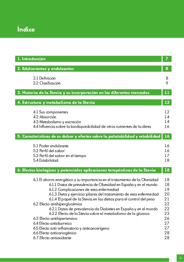 Informe científico - La Stevia y su papel en la salud Informe científico - La Stevia y su papel en la salud