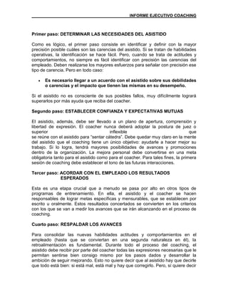 Informe coaching UFPS Cucuta, Col