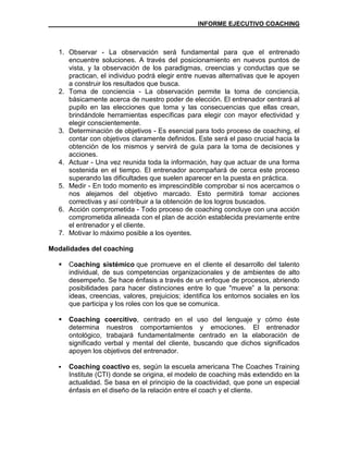 Informe coaching UFPS Cucuta, Col