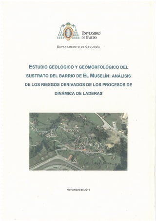 Estudio geológico del barrio de El Muselín
