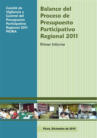 Informe Balance Regional del Presupuesto Participativo - Región Piura