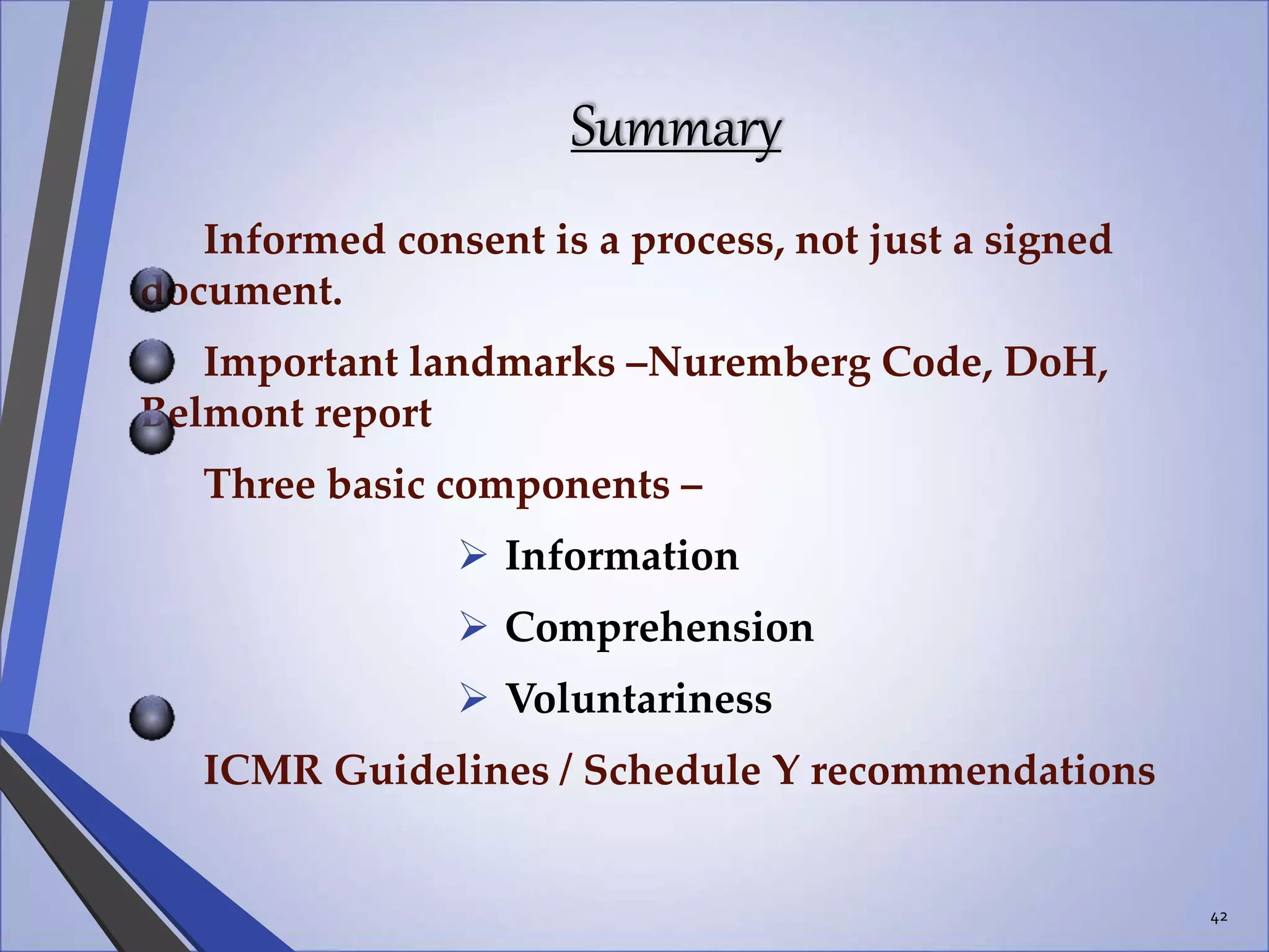 Informed consent in Clinical Trials | PPTX