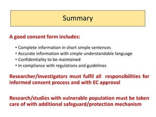 INFORMED CONSENT PROCESS IN MEDICAL RESEARCH | PDF