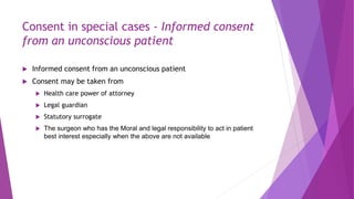 a power point presentation on Informed Consent in Surgery .pptx