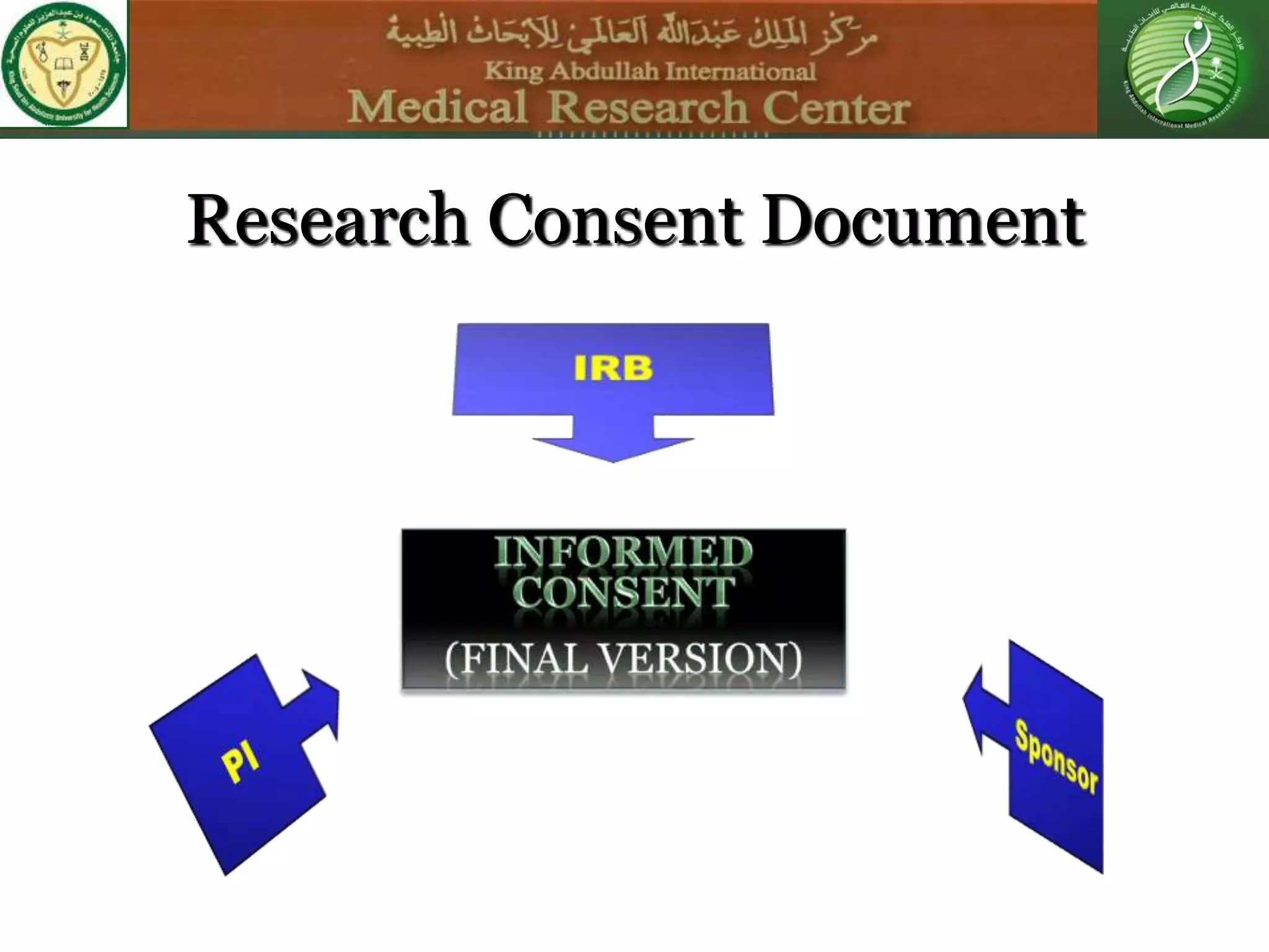 Research Consent Document
 