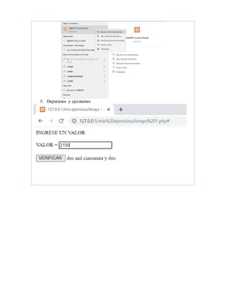 5. Depuramos y ejecutamos
 
