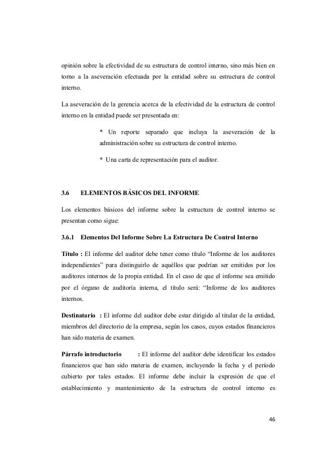 INFORME DE AUDITORIA GUBERNAMENTAL