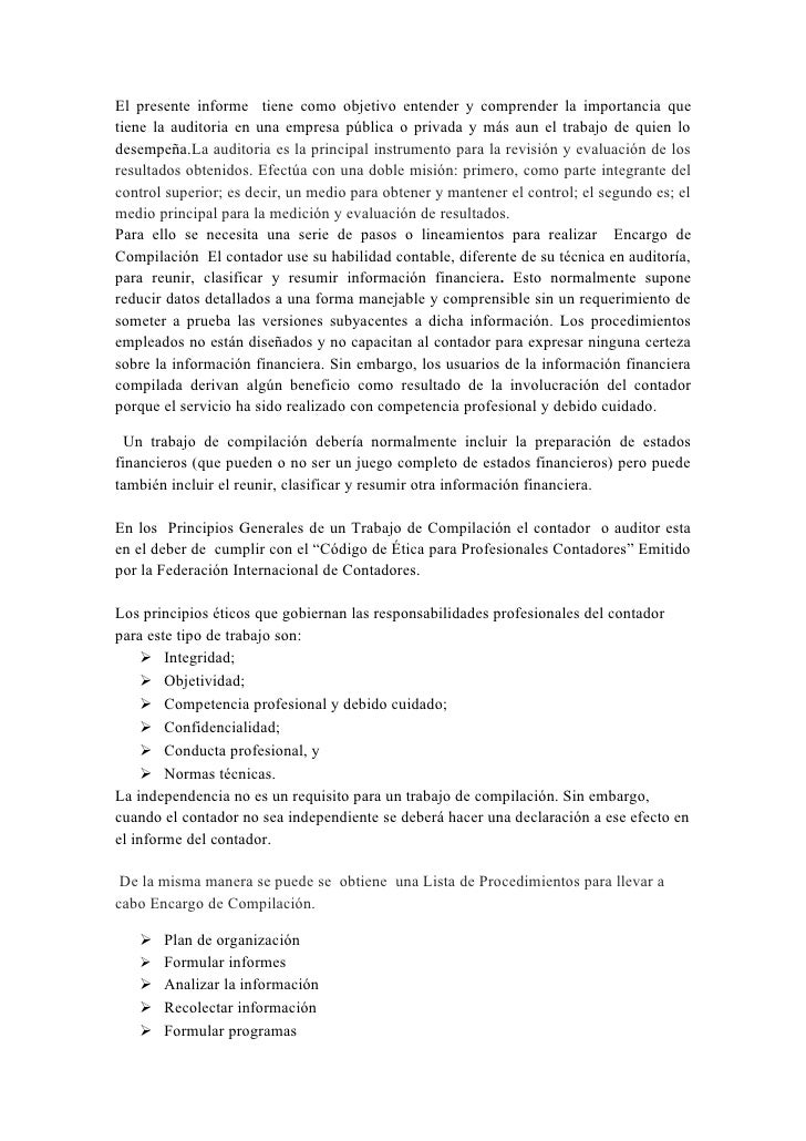 Informe de auditoria