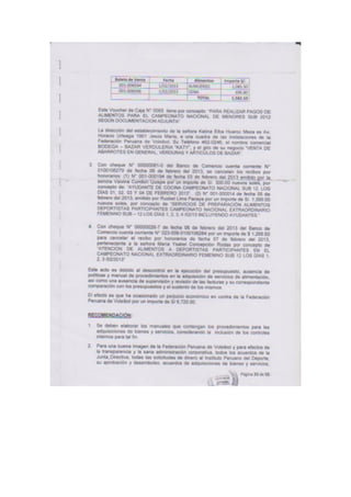 Informe de auditoria a la FPV por Lazaro, Curotto y Asociados