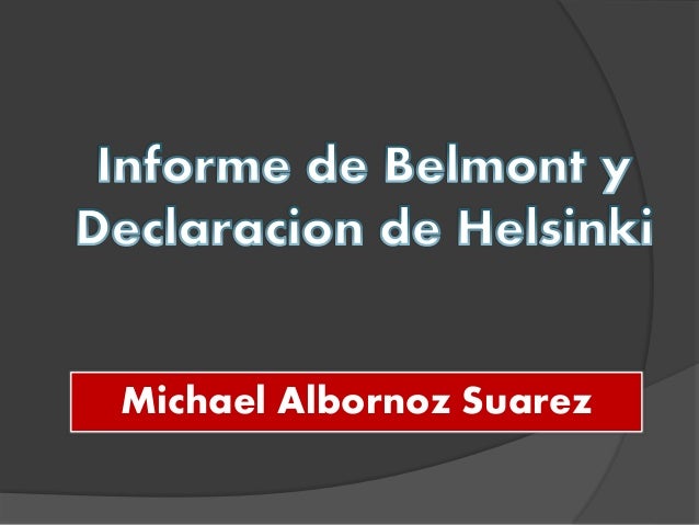 informe de belmont slideshare informe de belmont slideshare